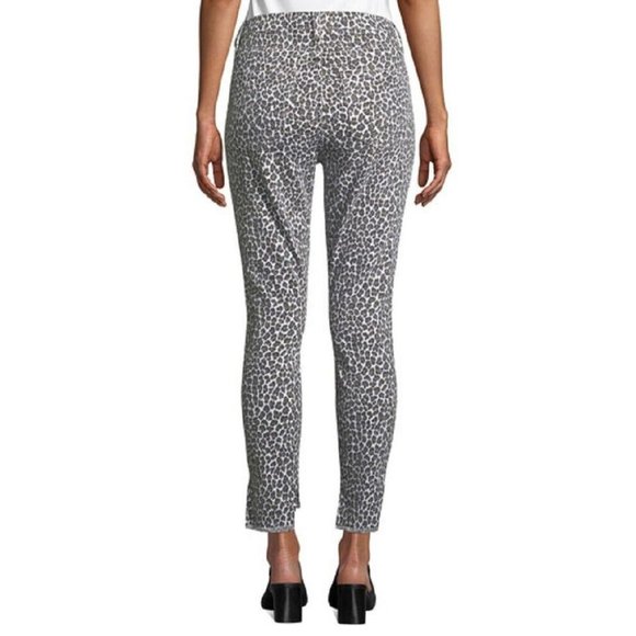 $218 Current Elliott The Super High Waist Stiletto Jeans Snow Leopard ( 23 ) - Picture 3 of 5